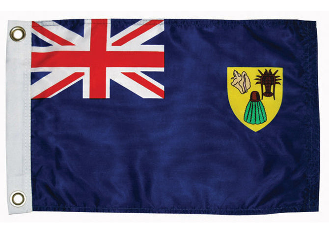 Annin Turks & Caicos Courtesy Flag - 12" x 18"