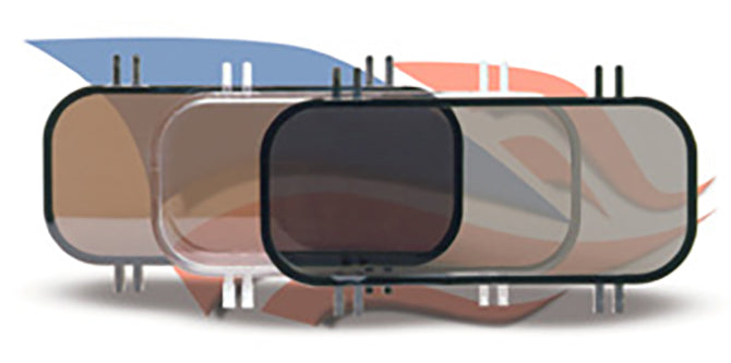 Beckson Spare Port Lens 414 Ports, Smoke