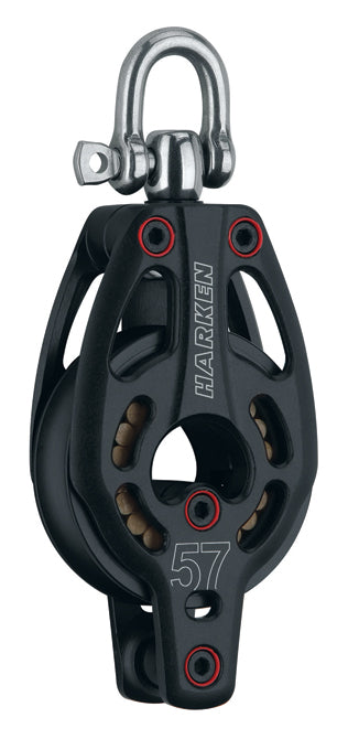 Harken Aluminum Low-Load Swivel Block w/Becket - 57mm