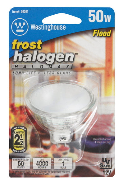 Westinghouse 50 watts MR16 Floodlight Halogen Bulb 468 lumens White 1 pk