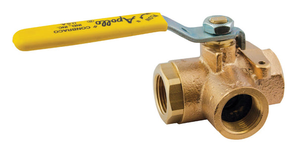 3-WAY BALL VALVE 1-1/4"D