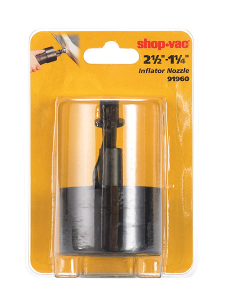 Shop-Vac 6 in. L x 4 in. W x 1-1/4in. to 2-1/2" in. Dia. Inflator Nozzle 1 pk