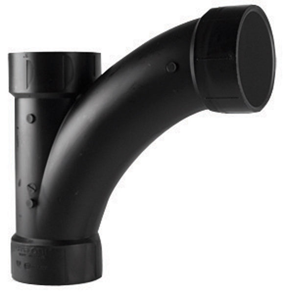 Charlotte Pipe 4 in. Hub  x 4 in. Dia. Hub ABS Wye