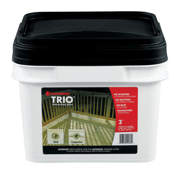 FastenMaster Trio No. 10  x 3 in. L Torx TTAP Flat Head Deck Screws 1050 pk
