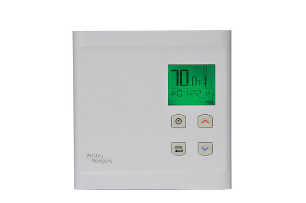 White Rodgers BP150 2-Pole 7-Way Backlit Display Programmable Thermostat