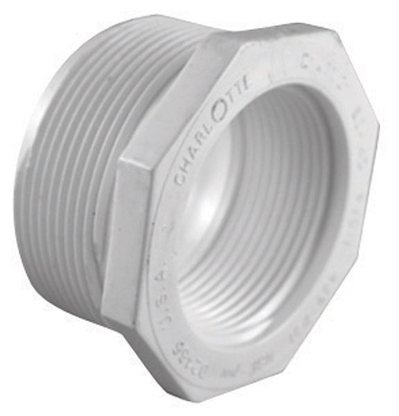 Charlotte Pipe Schedule 40 1-1/2 in. MPT  x 1 in. Dia. FPT PVC Reducing Bushing