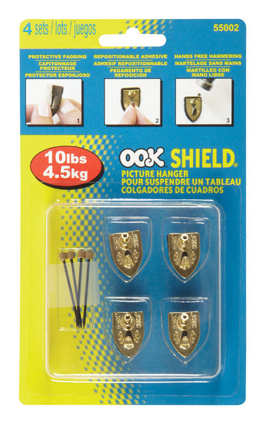 OOK Steel 10 lbs. Capacity Shield Picture Hanger 1 L in.