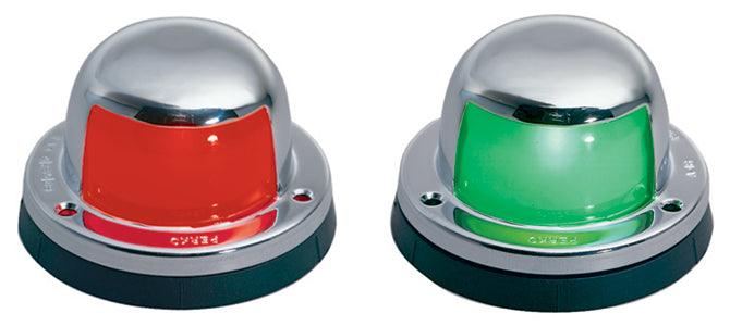 Perko Side Lights Horizontal Mount 1 Red , 1 Green Chrome