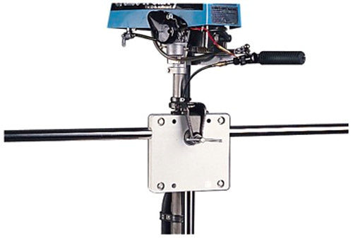 Sea-Dog Line Rail Mount Motor Bracket, Black Up To 8HP (2 cycle)