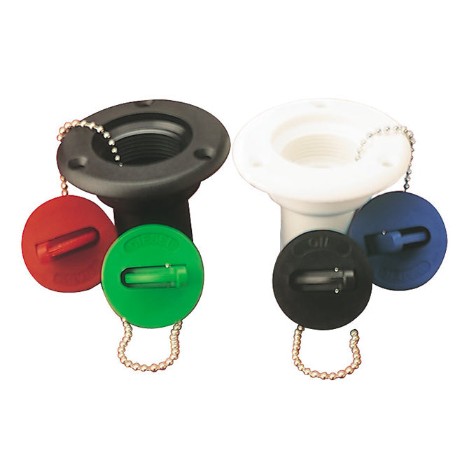 Sea-Dog Line Deck Fill Nylon w/Keyless Black Cap, Waste 1-1/2"