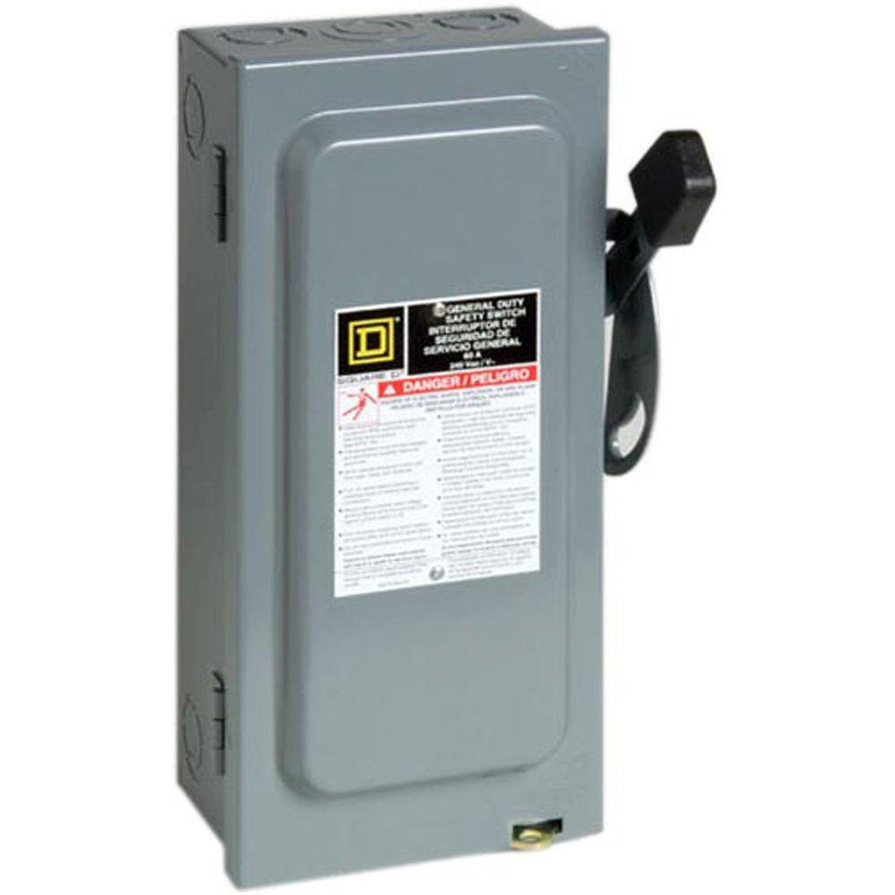 D322N 60A Square D Fusible Safety Switch 240V